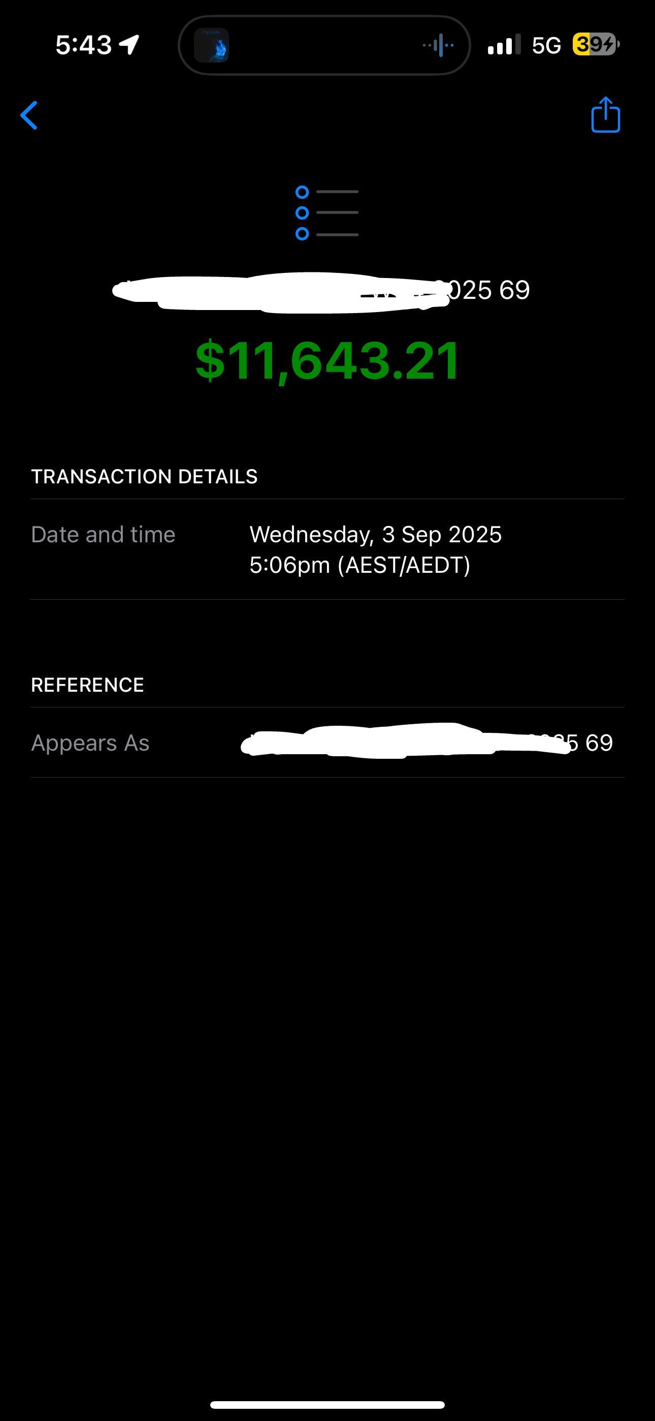 benn $11,643 in one week